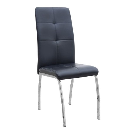 Σετ τραπεζαρία 5τμχ Darlen - Alma Megapap χρώμα sapphire oak - μαύρο 125x72x74εκ.