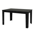 Dining room set 5pcs Darlen - Alma Megapap sencron black color - grey 125x72x74cm.