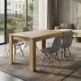 Dining room set 5pcs Darlen - Nova Megapap sapphire oak color - grey 125x72x74cm.