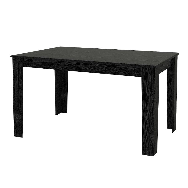 Dining room set 5pcs Darlen - Nova Megapap sencron black color - white 125x72x74cm.