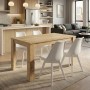 Dining room set 5pcs Darlen - Viva Megapap sapphire oak color - white 125x72x74cm.