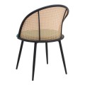 Dining room set 5pcs Rubes - Jacob Megapap concrete grey color - green Ø100x78cm.