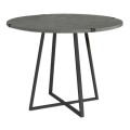 Dining room set 5pcs Rubes - Laura Megapap grey color - anthracite Ø100x78cm.