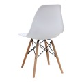 Σετ τραπεζαρία 5τμχ Rubes - Nova Megapap χρώμα λευκό Ø100x78εκ.