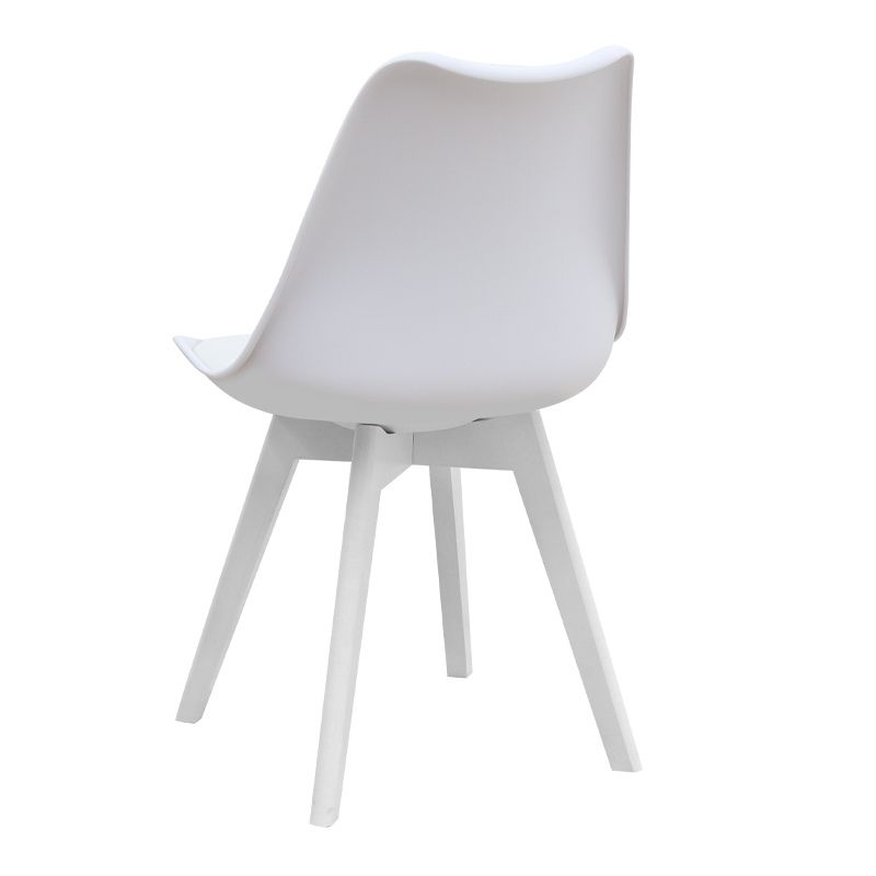Dining room set 5pcs Rubes - Viva Megapap white color Ø100x78cm.