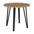 Dining room set 5pcs Xana - Nova Megapap sepet oak color - grey Ø90x77.5cm.