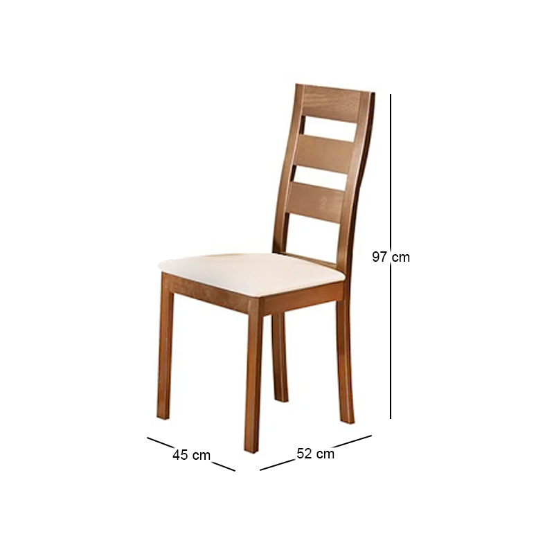 MILLER Set (Table 120+30x80+4 Chairs) Honey Oak