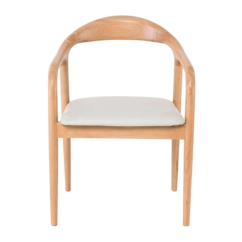 SIMONE Armchair Natural, Pu Ecru