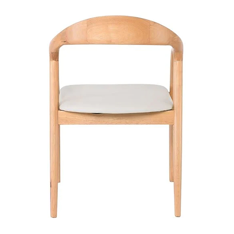 SIMONE Armchair Natural, Pu Ecru