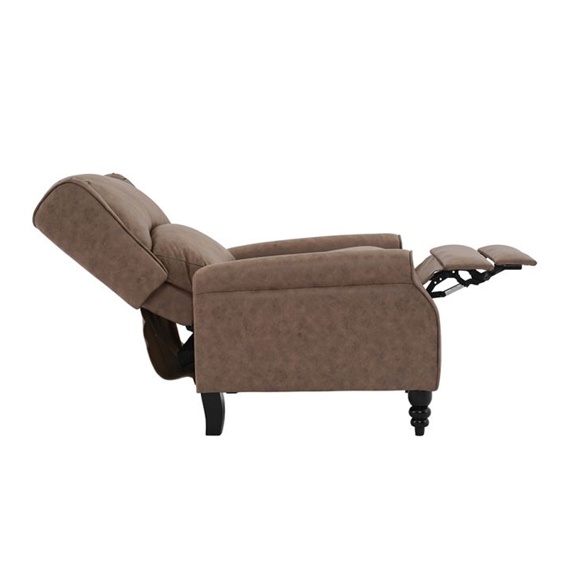 SIMPLE Relax Armchair Antique Brown Fabric