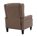 SIMPLE Relax Armchair Antique Brown Fabric