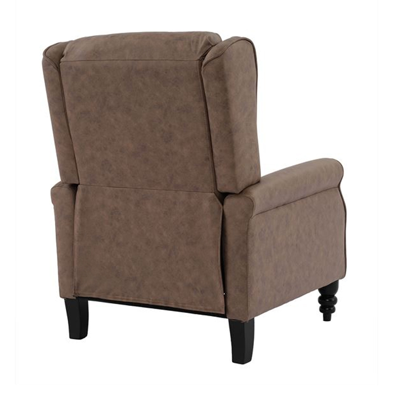 SIMPLE Relax Armchair Antique Brown Fabric