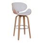 GOMEZ Bar Stool Natural/Pu White