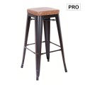 RELIX Bar Stool Steel Black Matte/Pu Camel