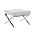 BARCELONA Type Ottoman White Pu