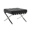 BARCELONA Type Ottoman Black Pu