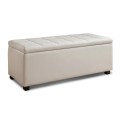 DENISE Storage Ottoman Pu Cream 113x43x45