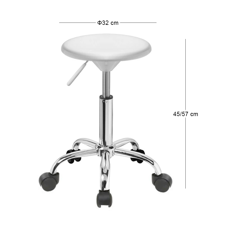 GLORY Low Stool White ABS