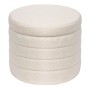 GROOVY Storage Stool Teddy Cream Fabric