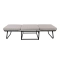 LOGAN Stool-Bed, Ecru Fabric 72x72x42cm