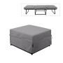 LOGAN Stool-Bed, Grey Fabric 72x72x42cm