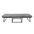 LOGAN Stool-Bed, Grey Fabric 72x72x42cm
