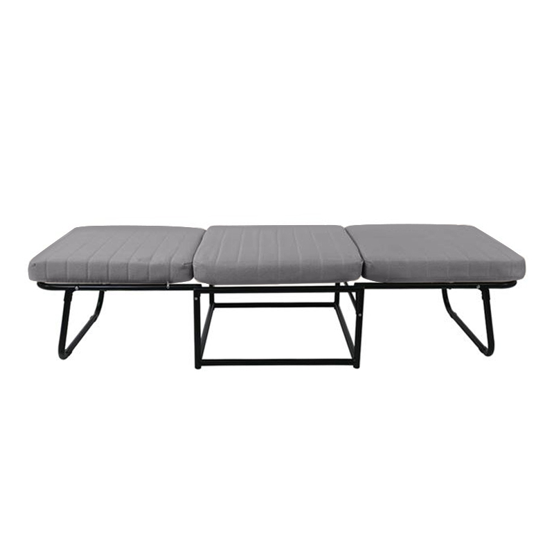 LOGAN Stool-Bed, Grey Fabric 72x72x42cm