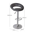 BELT Bar Stool / Black Pu
