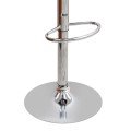 Carmelo Megapap bar stool with adjustable height made of pu leather in black color 45x42x90/113cm.