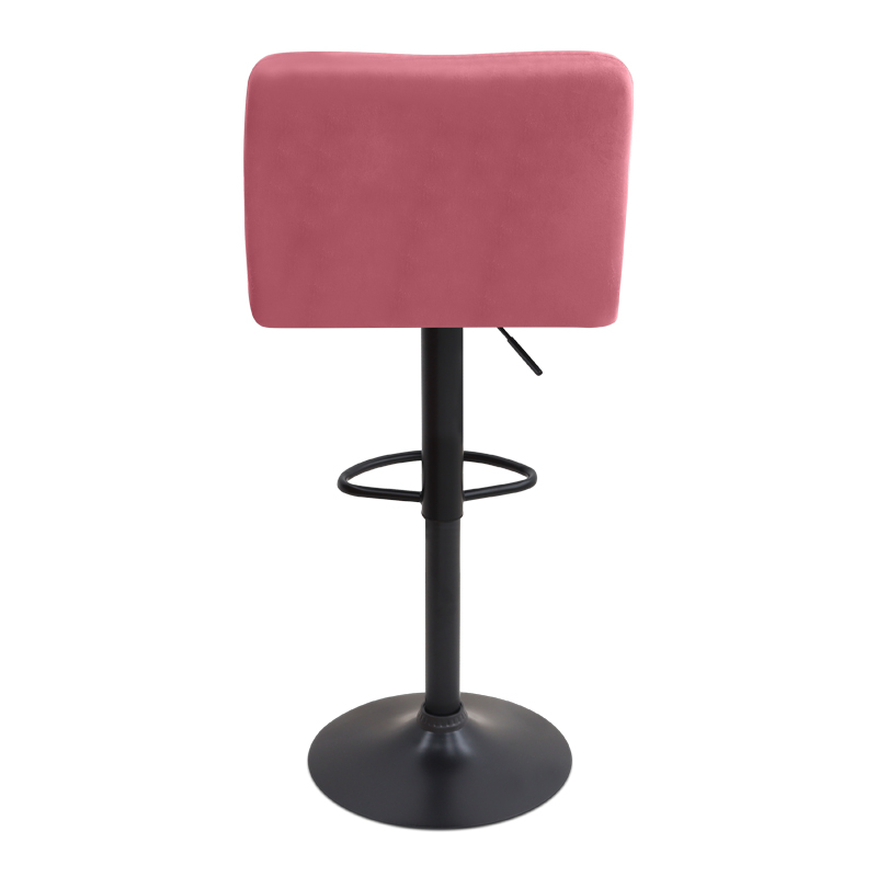 Carmelo Megapap bar stool with adjustable height made of velvet rotten apple color 45x42x90/113cm.