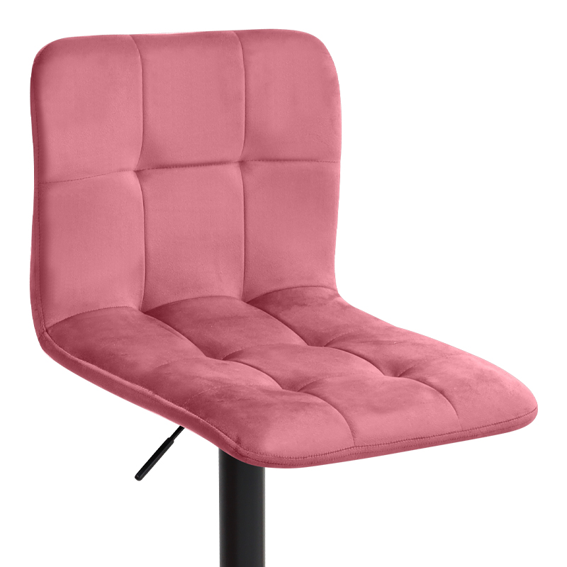 Carmelo Megapap bar stool with adjustable height made of velvet rotten apple color 45x42x90/113cm.