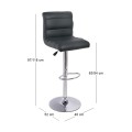 DYLAN Bar Stool Black Pu