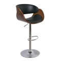 JOY Bar Stool Walnut/Pu Black