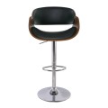 JOY Bar Stool Walnut/Pu Black