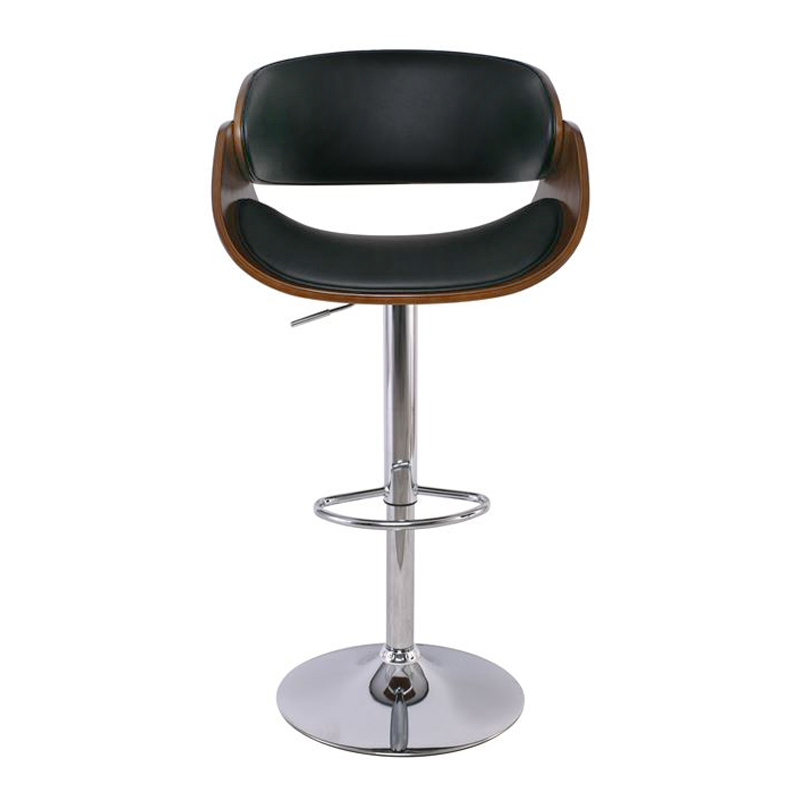 JOY Bar Stool Walnut/Pu Black