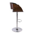 JOY Bar Stool Walnut/Pu Black