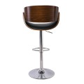 JOY Bar Stool Walnut/Pu Black
