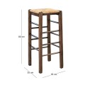 TAVERNA Bar Stool Impregnation Walnut