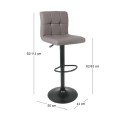 LINO Bar Stool Pu Cappuccino/Paint Black