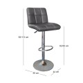 LINO Bar Stool Pu Anthracite