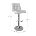 LINO Bar Stool Pu White