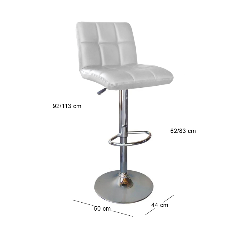 LINO Bar Stool Pu White