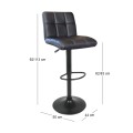 LINO Bar Stool Pu Black/Paint Black
