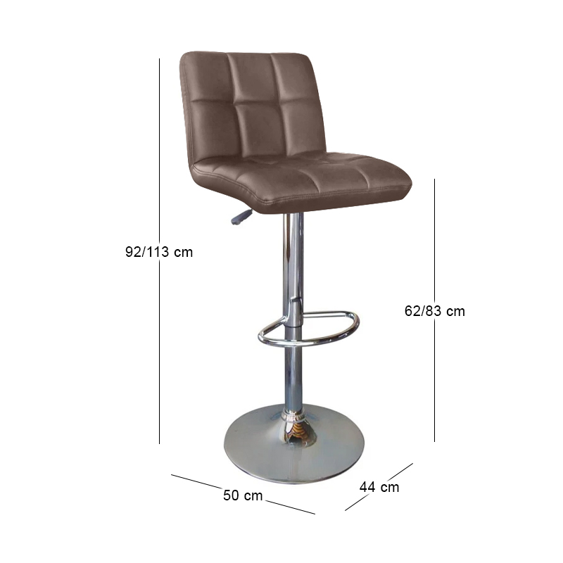 LINO Bar Stool Pu Dark Brown