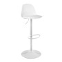 MARTIN Bar Stool Metal White/PP-Pu White