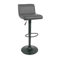 NERO Bar Stool Pu Grey/Paint Black