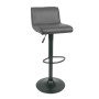 NERO Bar Stool Pu Grey/Paint Black