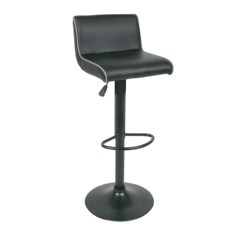 NERO Bar Stool Pu Black/Paint Black