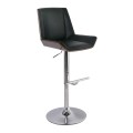 NUMAN Bar Stool Chrome/Pu Black