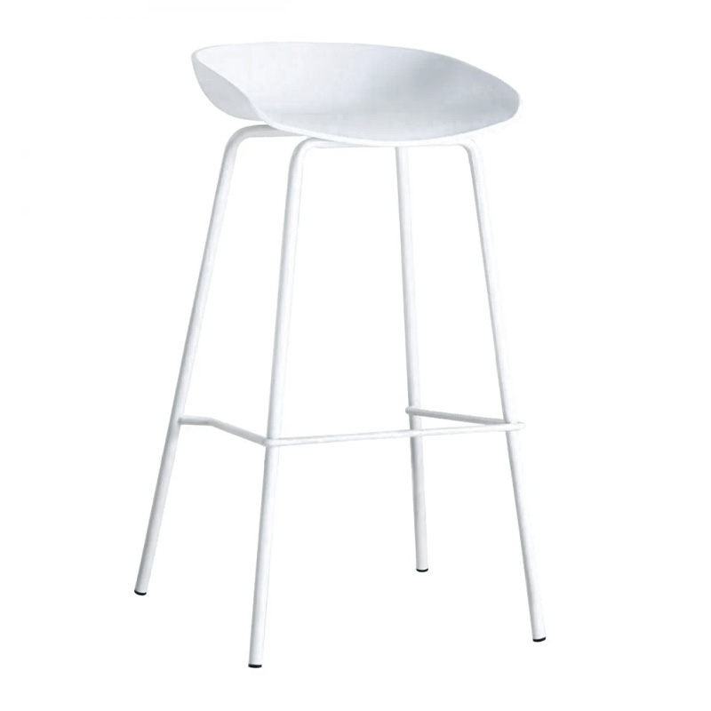 PENTOS Bar Stool Metal/PP White